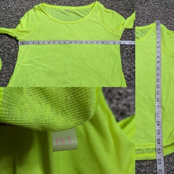 ✨3/$15 IVL neon yellow lightweight long sleeve top 8 - Picture 9 of 9